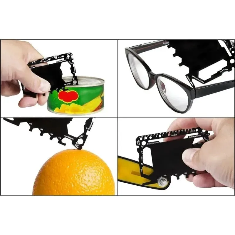 Custom Engraved 46-in-1 Multi-Tool Card – Personalized Wallet-Sized Tool for Outdoor & Everyday Use
