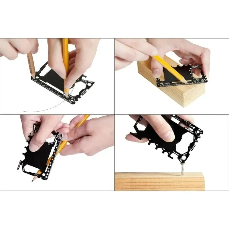Custom Engraved 46-in-1 Multi-Tool Card – Personalized Wallet-Sized Tool for Outdoor & Everyday Use
