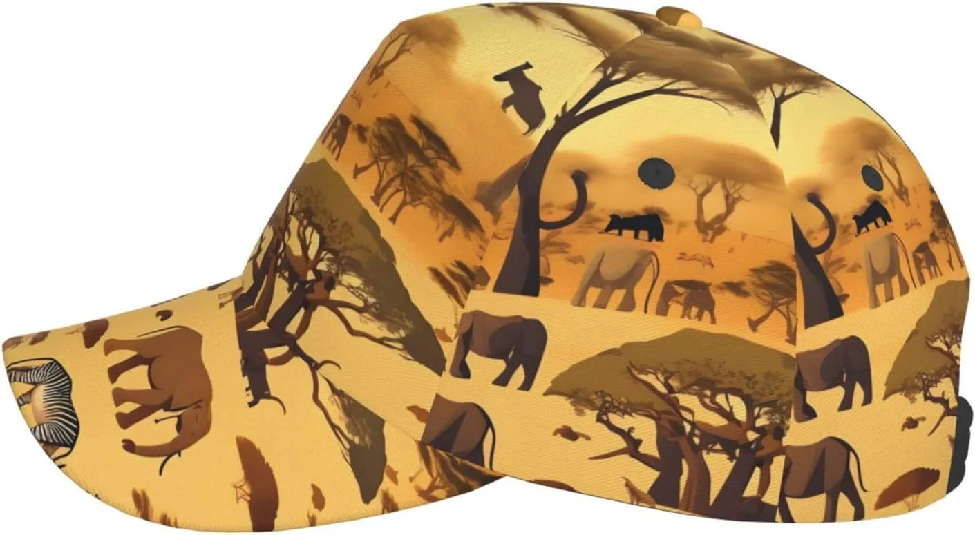 Cute owl Printed Baseball Cap, Adjustable Golf Dad Hat for Men Women, Funny Unconstructed Plain Cap