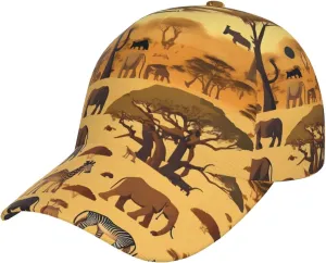 Cute owl Printed Baseball Cap, Adjustable Golf Dad Hat for Men Women, Funny Unconstructed Plain Cap