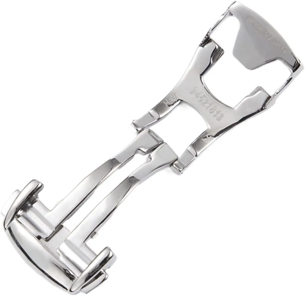 Deployment Buckle for Omega Watch Bands Folding Clasp Belt Logon 16mm 18mm 20mm Leather Strap Accessories Silver Gold Rose