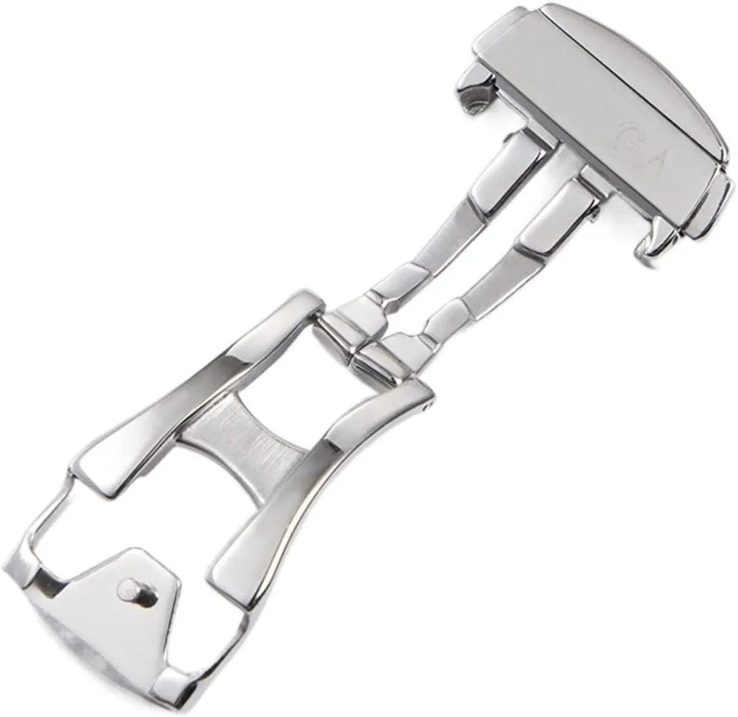Deployment Buckle for Omega Watch Bands Folding Clasp Belt Logon 16mm 18mm 20mm Leather Strap Accessories Silver Gold Rose