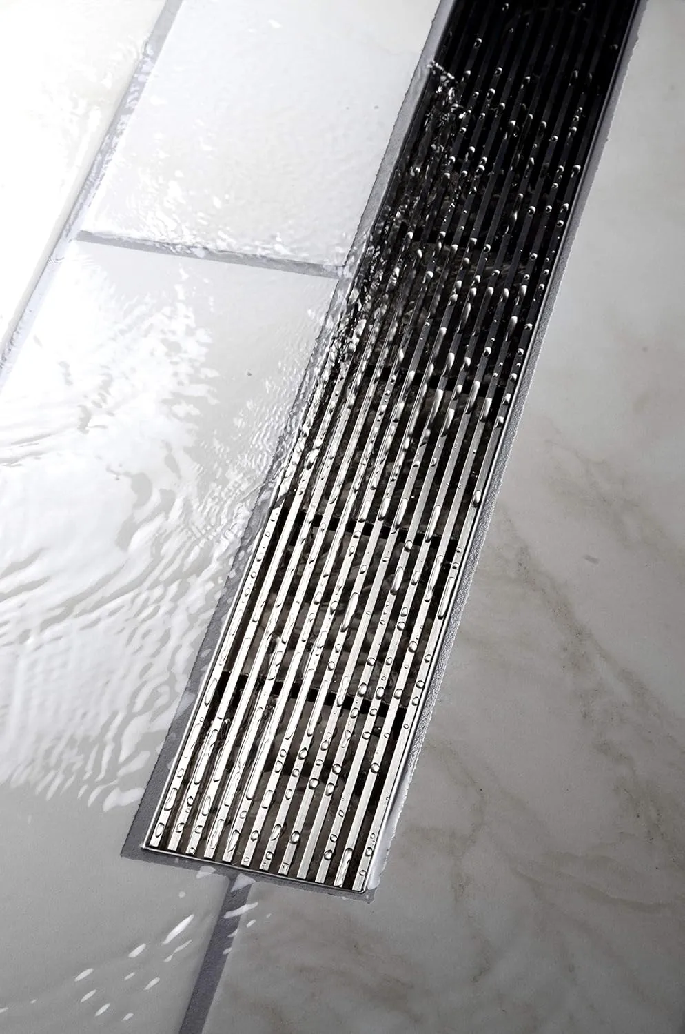 Designline 32 in. Stainless Steel Linear Shower Drain Wedge Wire Grate