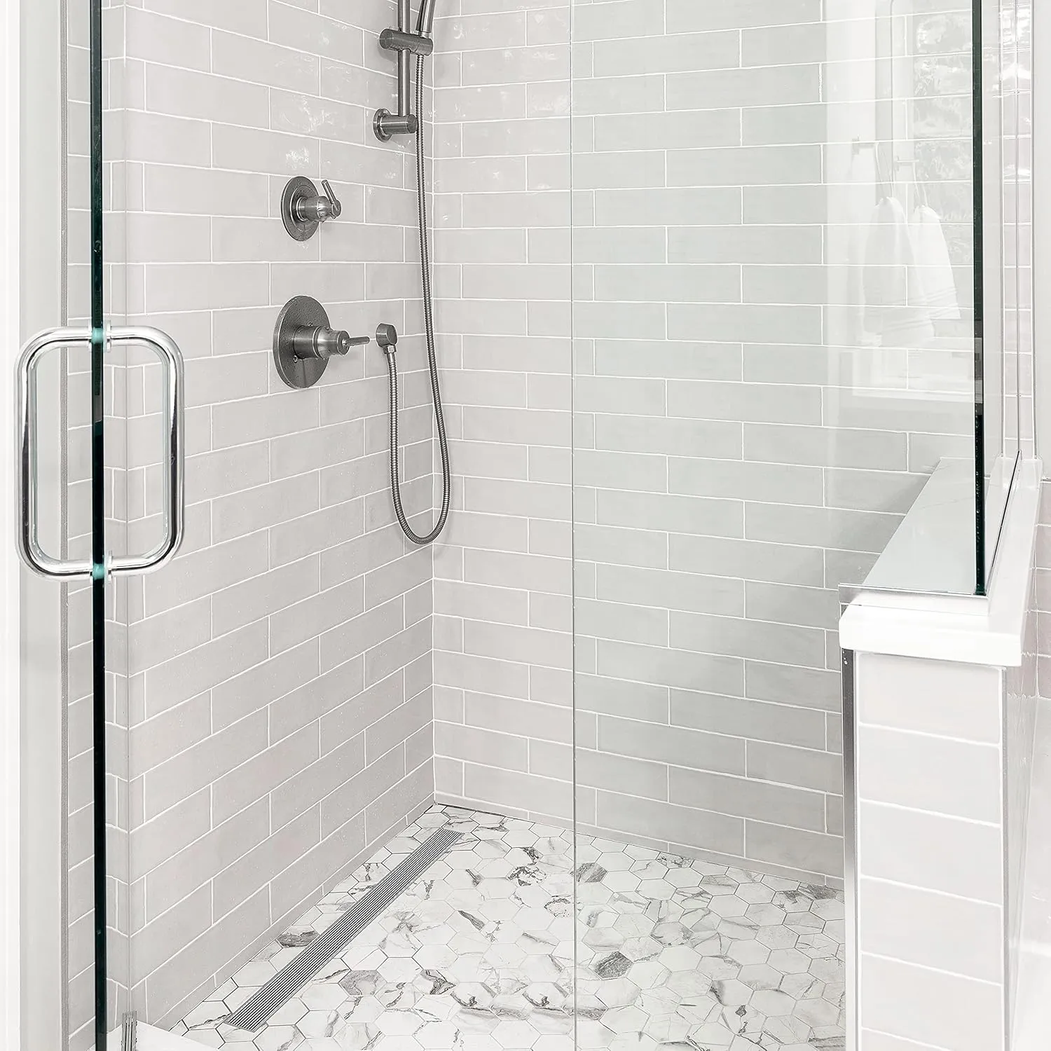Designline 32 in. Stainless Steel Linear Shower Drain Wedge Wire Grate