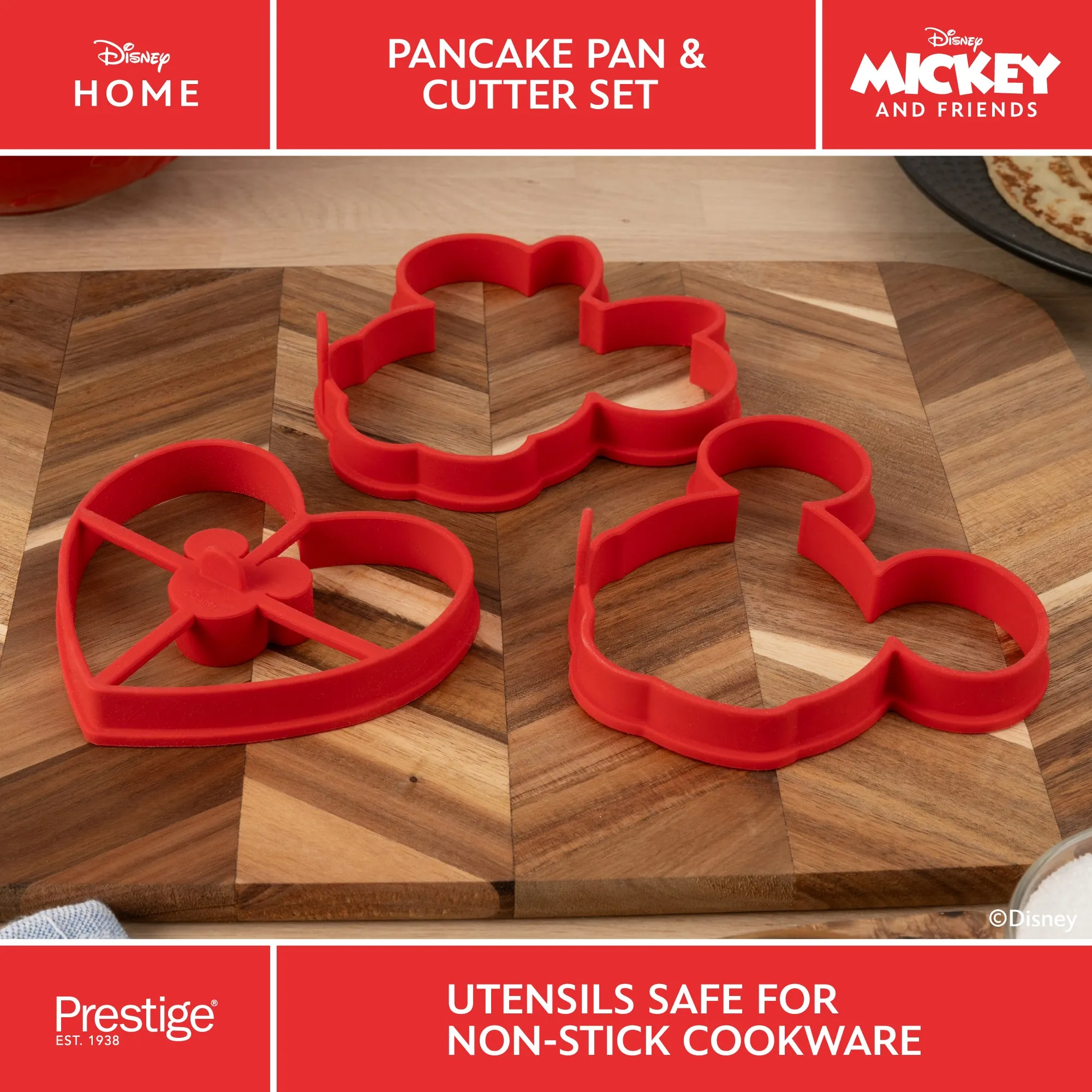 Disney Non-Stick Pancake Pan & Cutter Set