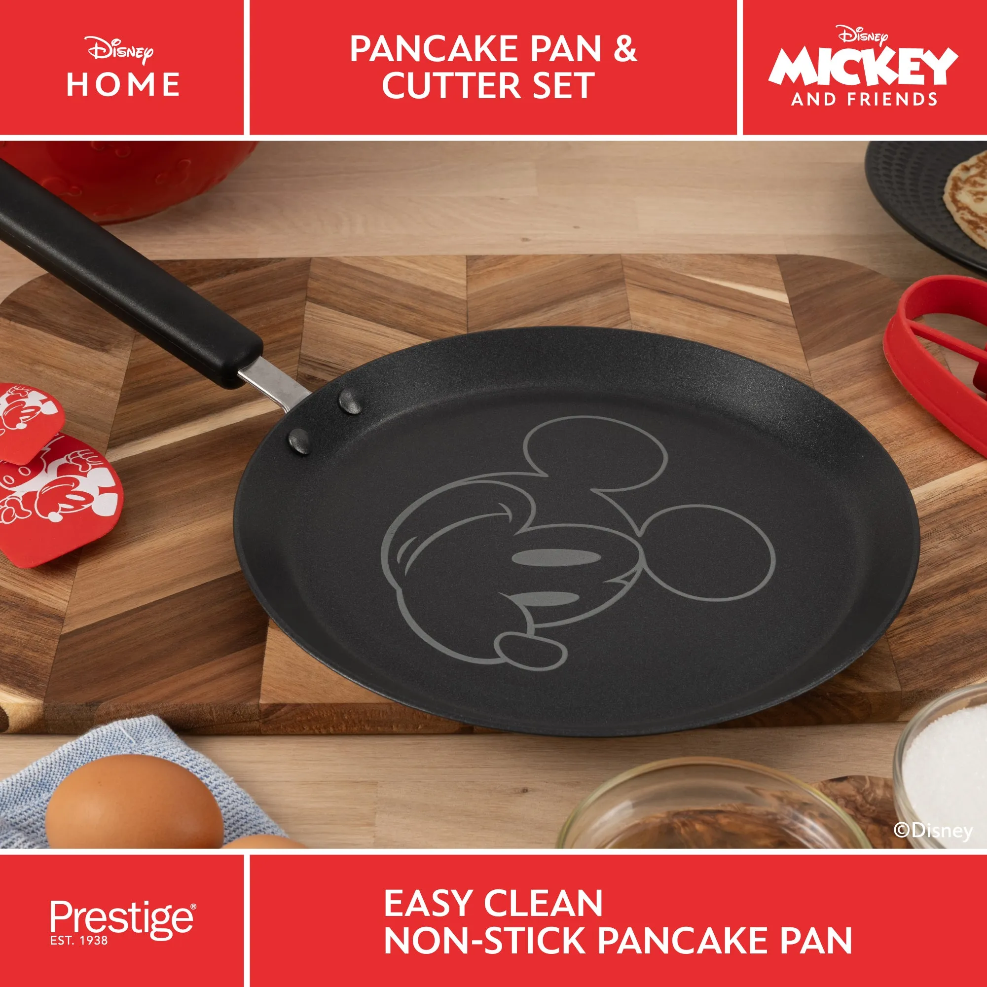 Disney Non-Stick Pancake Pan & Cutter Set