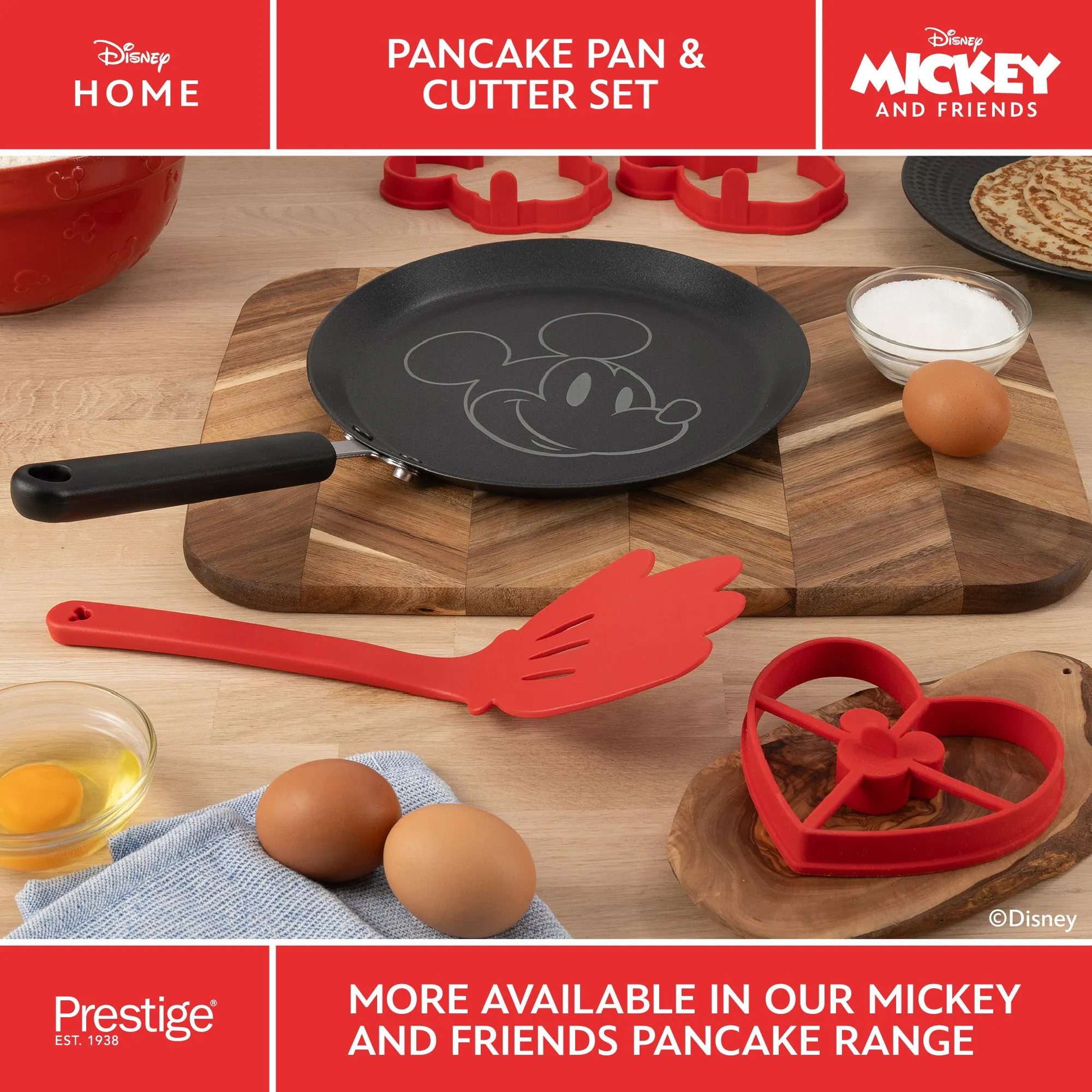Disney Non-Stick Pancake Pan & Cutter Set