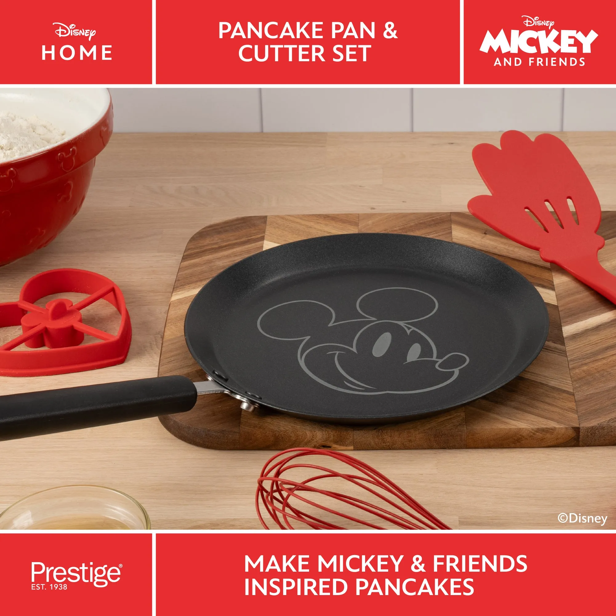 Disney Non-Stick Pancake Pan & Cutter Set