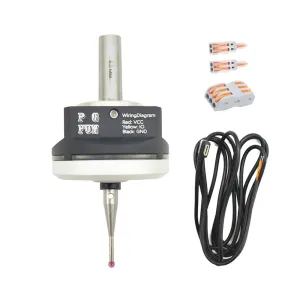 DIY CNC Touch Probe XYZ Axis 3D Digitizing Edge Finder 3-Coordinate Measuring Sensor Kit with 8 mm Shank & 2.0 mm Ruby Ball Tip