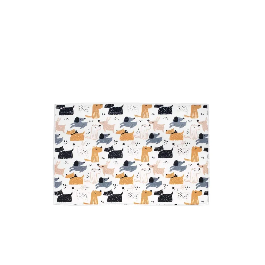 Dog Printed Drying Mat Multi