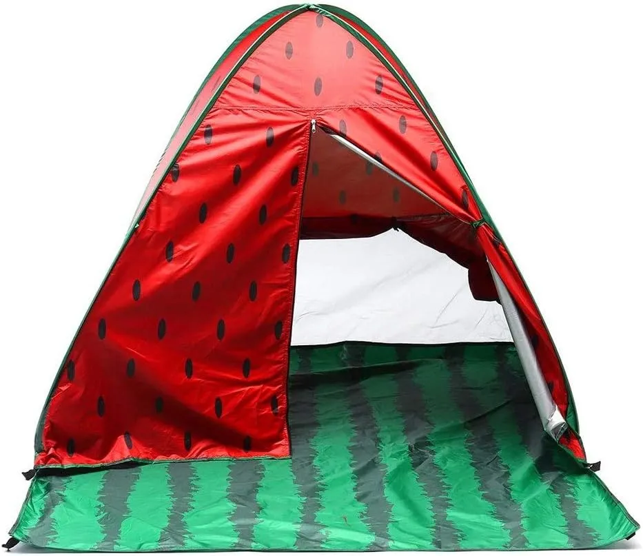 Dome Light Camping Tent 2-4 People Outdoor Camping Tent Lightweight Automatic Tent Pop Up Uv Proof Beach Sunshade Shelter with Package Bag Portable Tent
