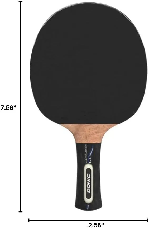 Donic-Schildkröt Waldner 3000 Table Tennis Bat, ABP Handle, 2.1 mm Sponge, Carbon Wood, League ITTF Cover, 751803