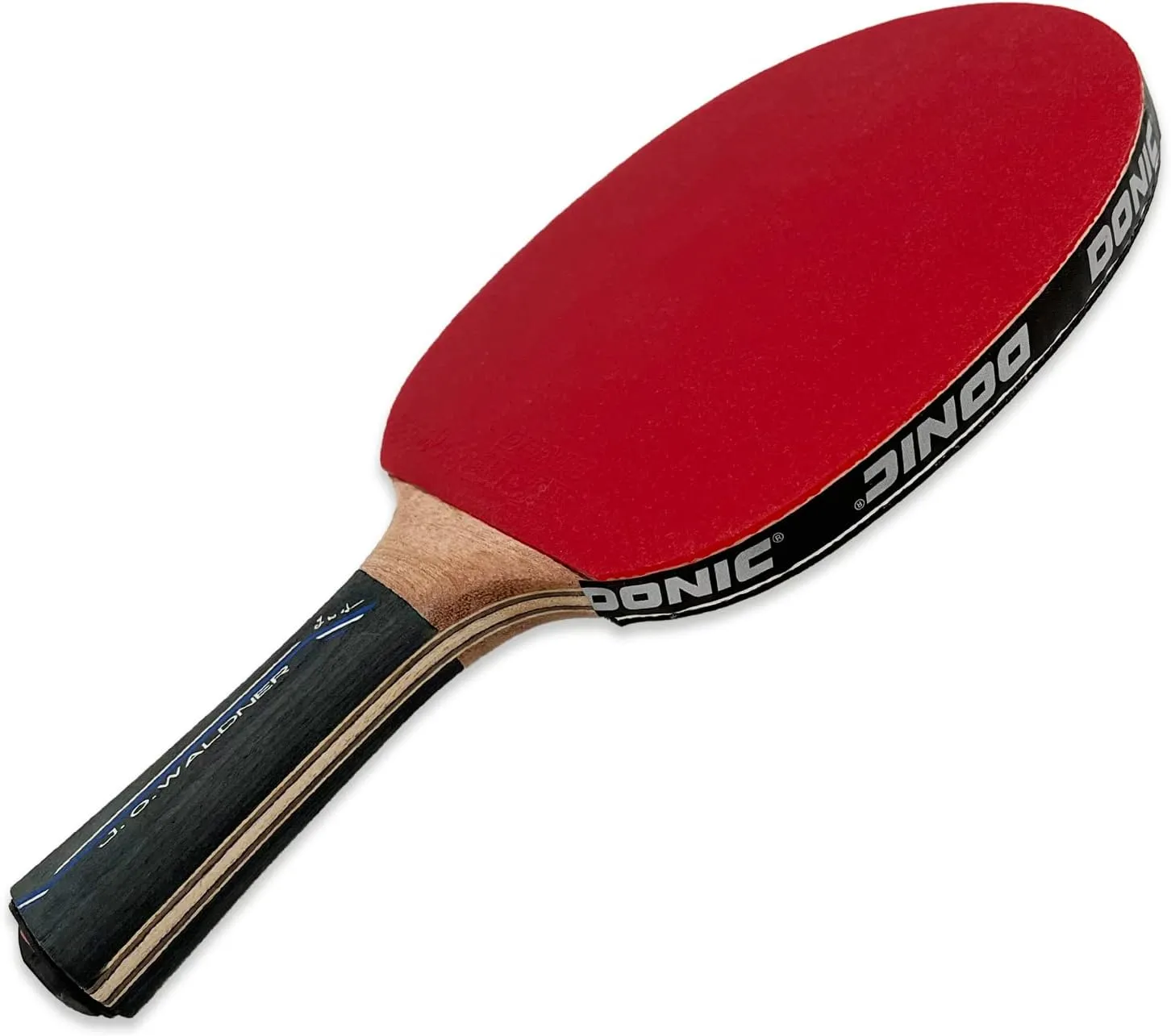 Donic-Schildkröt Waldner 3000 Table Tennis Bat, ABP Handle, 2.1 mm Sponge, Carbon Wood, League ITTF Cover, 751803
