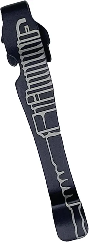 Donk! Pocket Clip for Leatherman Wave, Wave Plus , Surge & Charge AL, ALX, Ti, XTi - Titanium TC4 - Custom Designs - Quick Release - Extra Carry Options ‘Sparka’
