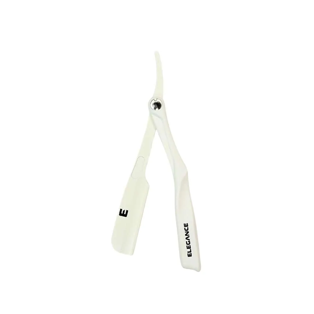 E Elegance Barber Supplies Milly Blade Straight Razor Holder, Eassy Assemble, Fast Cleaning, Exceptional Durability, Razors For Men Or Women, White
