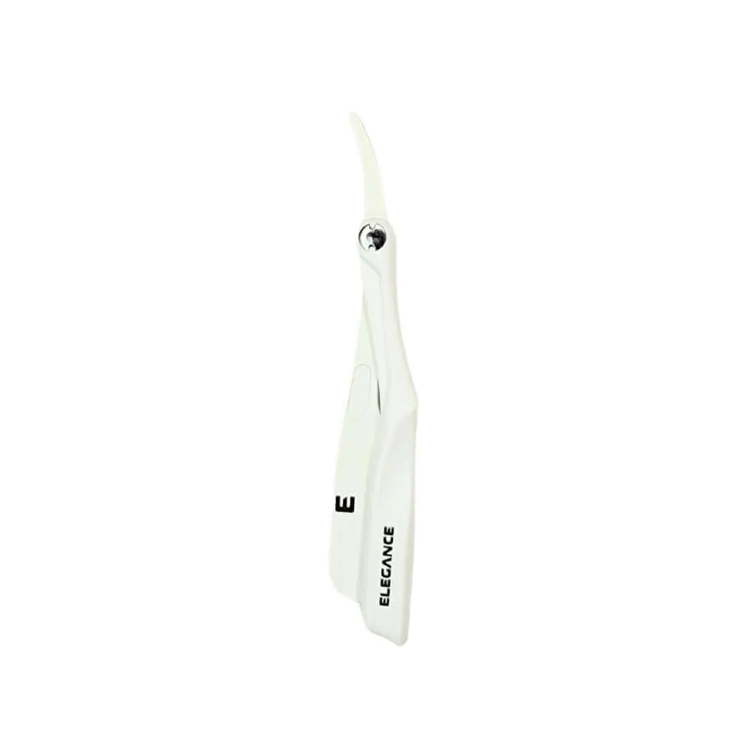 E Elegance Barber Supplies Milly Blade Straight Razor Holder, Eassy Assemble, Fast Cleaning, Exceptional Durability, Razors For Men Or Women, White