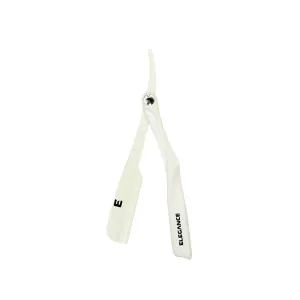 E Elegance Barber Supplies Milly Blade Straight Razor Holder, Eassy Assemble, Fast Cleaning, Exceptional Durability, Razors For Men Or Women, White