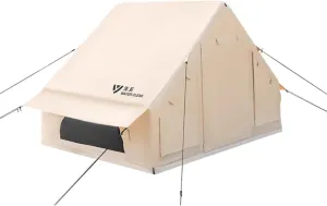 Easy Setup Glamping Tent 6-8 Persons Windproof Ultraviolet-Proof Outdoor Air Tent,6.3m²