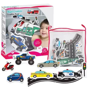 Edushape Magic Creations Bath Play Set, Traffic Fun