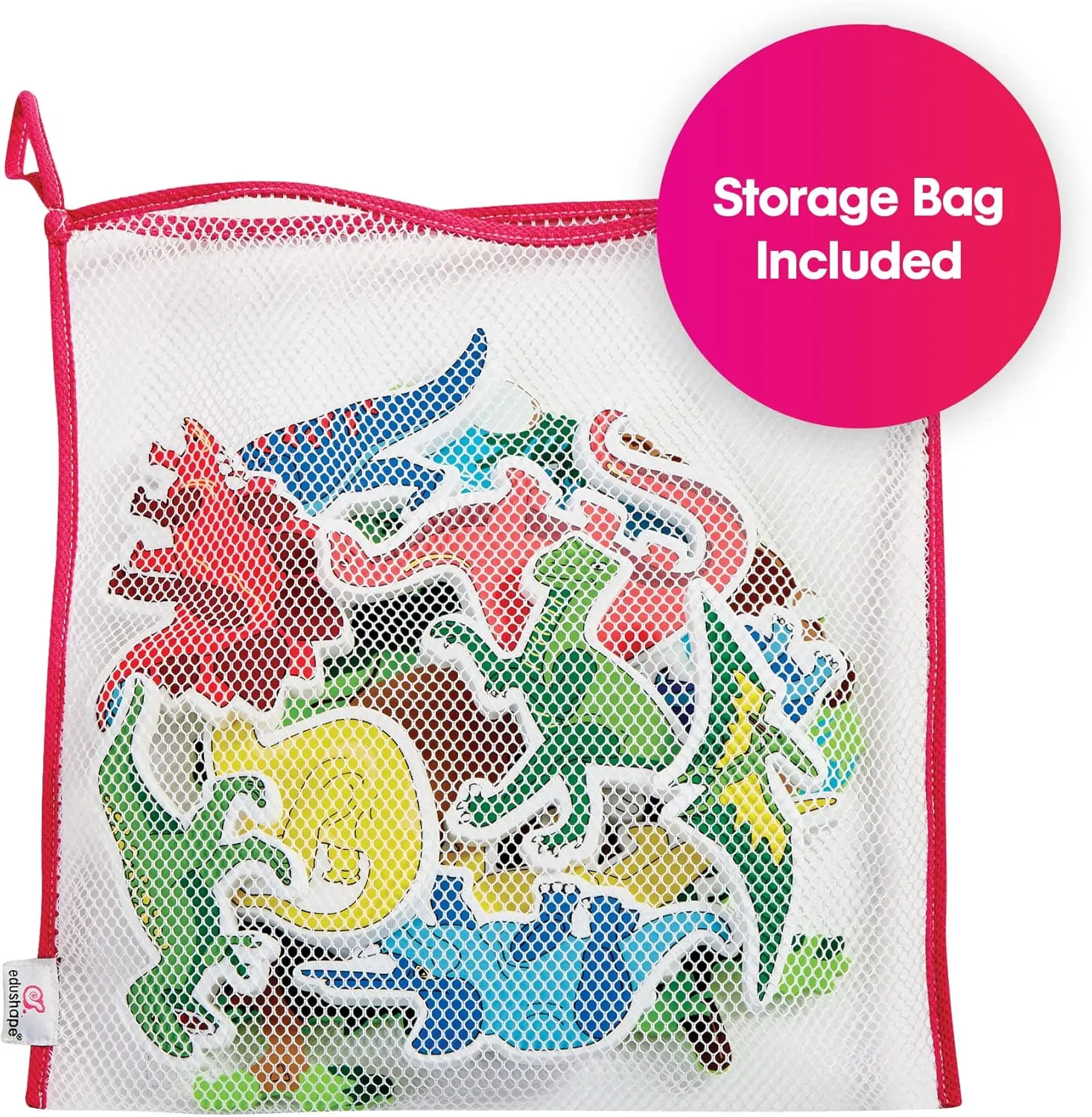 Edushape Magic Creations Foam Sticker Imaginative Bath Tub Activity Play Set, Dinosaurs