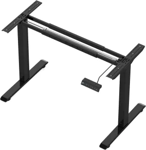 Electric Adjustable Standing Computer Desk Frame, Standing Adjustable Desk Legs, Standing Desk Base Only,Sit Stand Desk Frame for Home and Office(Black)