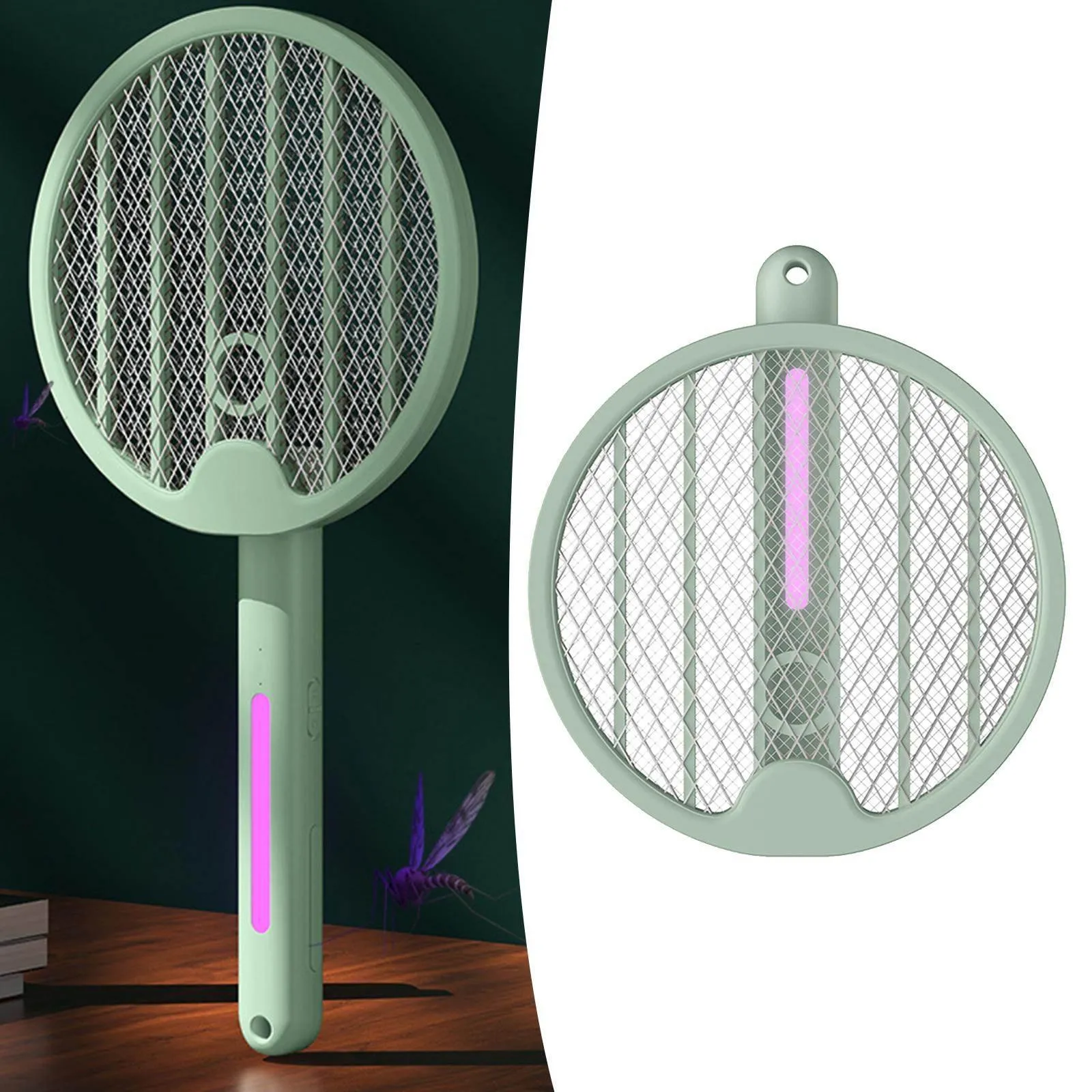 Electric Bug Zapper Racket - Foldable Insect Killer Paddle