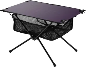 Emelivor Grey Gradient Folding Camping Table Portable Beach Table with Carry Bag Small Card Table for Camping BBQ Hiking Outdoor Travel