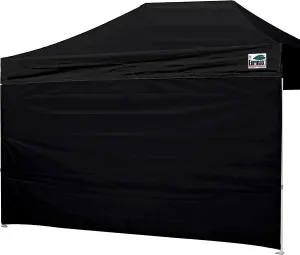 Eurmax USA Instant Canopy SunWall Camping Tent Tarp Shelter 10x15 Canopy Wall Sidewall Tent, 1 Pack Sidewall Only (Black)