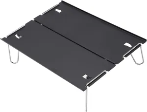 EVTSCAN Mini Outdoor Folding Camping Table, Aluminum Lightweight Beach Table with Carry Bag, for Outdoor Travel Camping Hiking Beach Fishing Picnic Table
