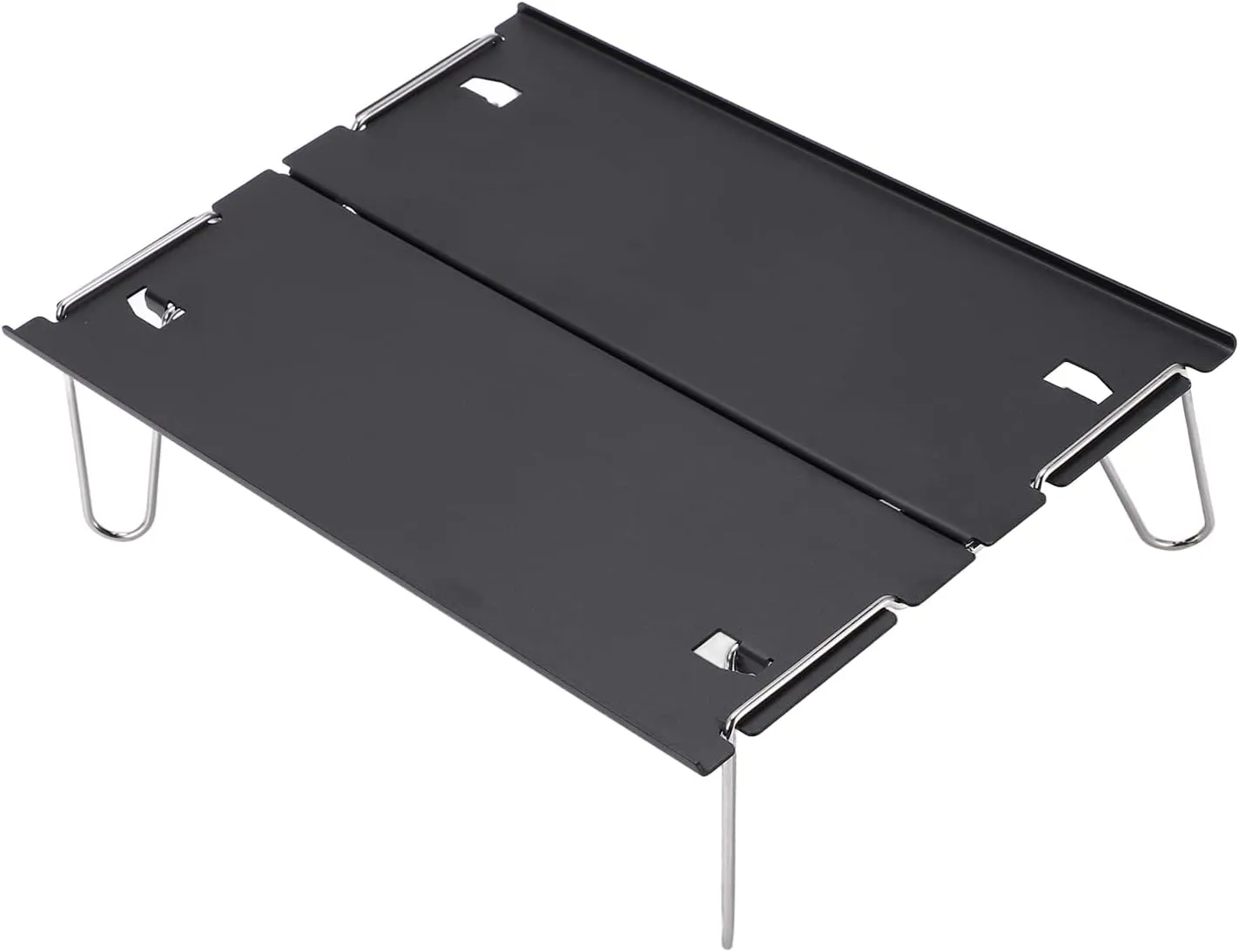 EVTSCAN Mini Outdoor Folding Camping Table, Aluminum Lightweight Beach Table with Carry Bag, for Outdoor Travel Camping Hiking Beach Fishing Picnic Table