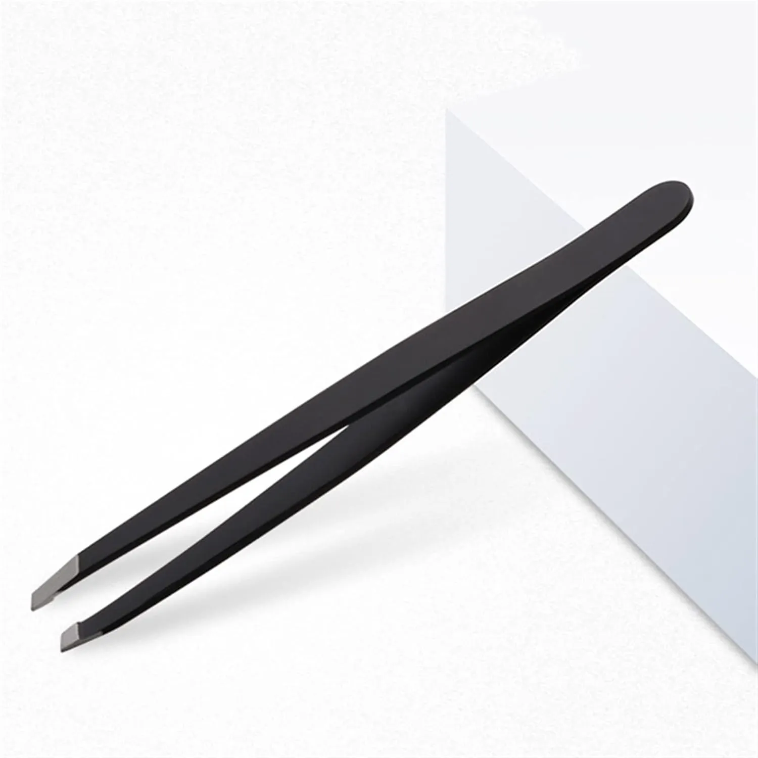 Eyebrow Tweezers 1PC Black Pink Color Eyebrow Tweezers Hair Beauty Slanted Puller Stainless Steel Eye Brow Trimmer Hair Removal Cosmetic Tool (Color : 01) Tweezers(2)