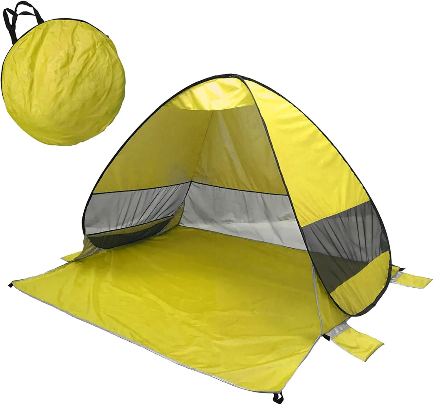 Family Beach Tent and Sun Shade UV50 Cabana Shelter, Camping,Hiking,Fishing,Lightweight, Portable,Breathable,and Windproof,Collapsible
