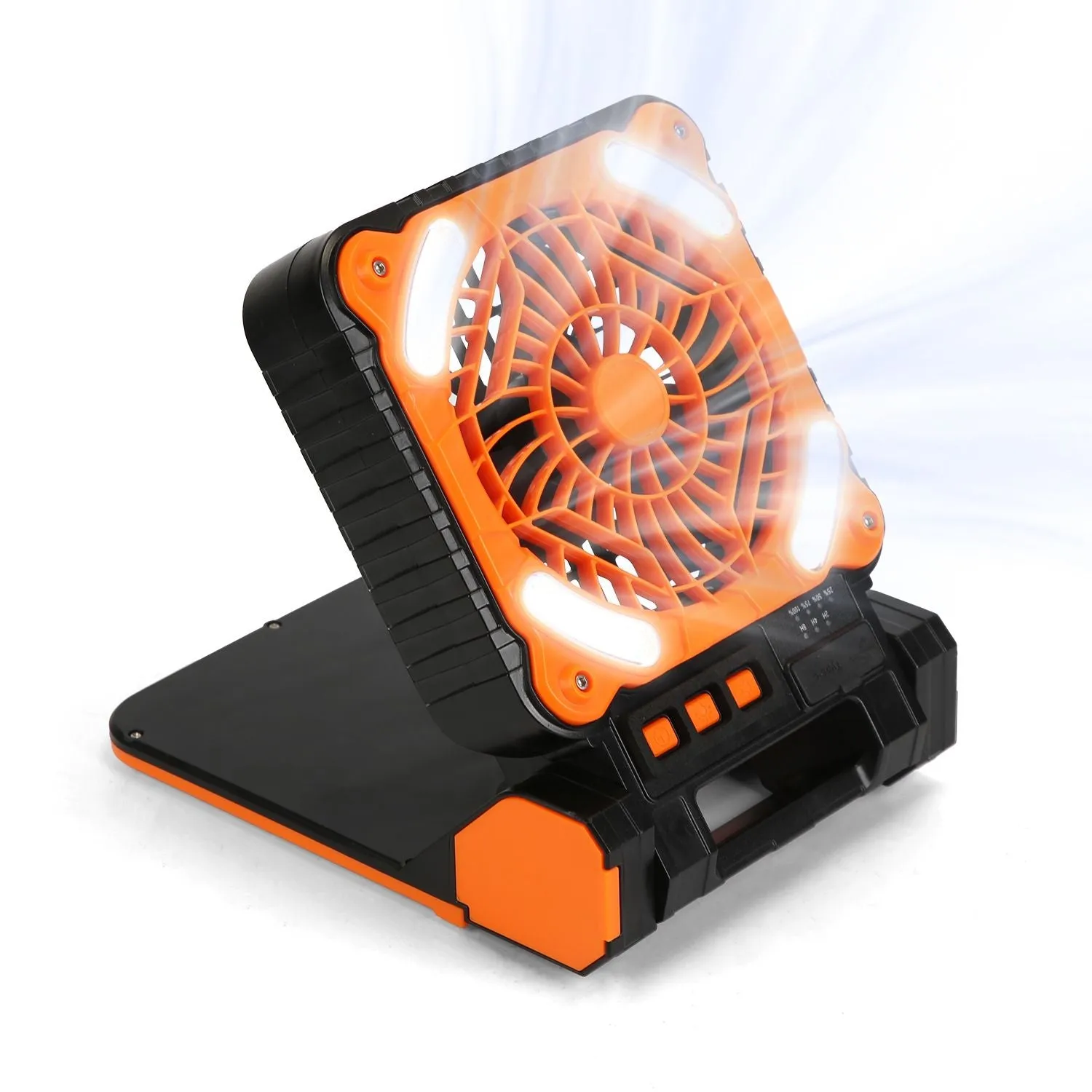 Fan Camping GPCT5319 Portable With Emergency for Modes Operated Travel Battery 3 3 Referral discount with Lantern Bank Fan Timers Hiking 5200mAh Rechargeable Light Solar Wind Power 4 Fishing Speeds Sale ends today LED