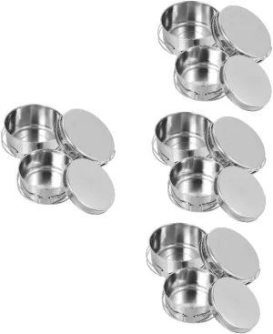 FAVOMOTO Stainless Steel Cooking Utensils Camping Pot Camper Stackable Camp Cookware Pan Outdoor Portable Camping