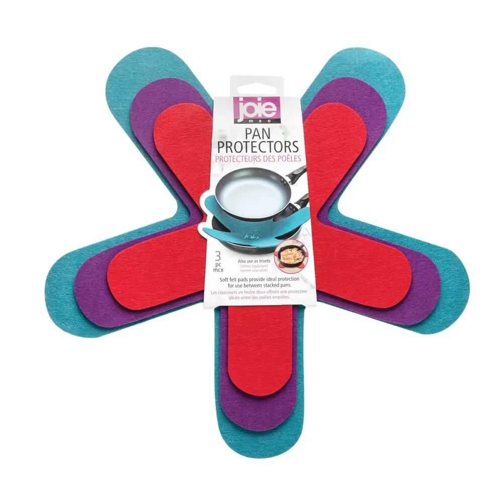 Felt Pot & Pan Protectors 3 Pack Multicoloured