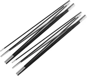 Fiberglass Sturdy Tent Pole Lightweight Foldable Support Rods for Camping Outdoor with Soft Design 3.96M Awning Frames Kit