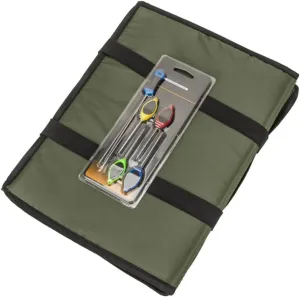 Fishing Unhooking Mat Carp Unhooking Mat 3-Fold Landing Pad with Baiting Needle Foldable Padded Outdoor Fishing Tool