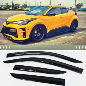 FITS 2017-2021 Toyota CHR C-HR JDM 3D Mugen Style Window Visor RAIN Guard Vent Deflector