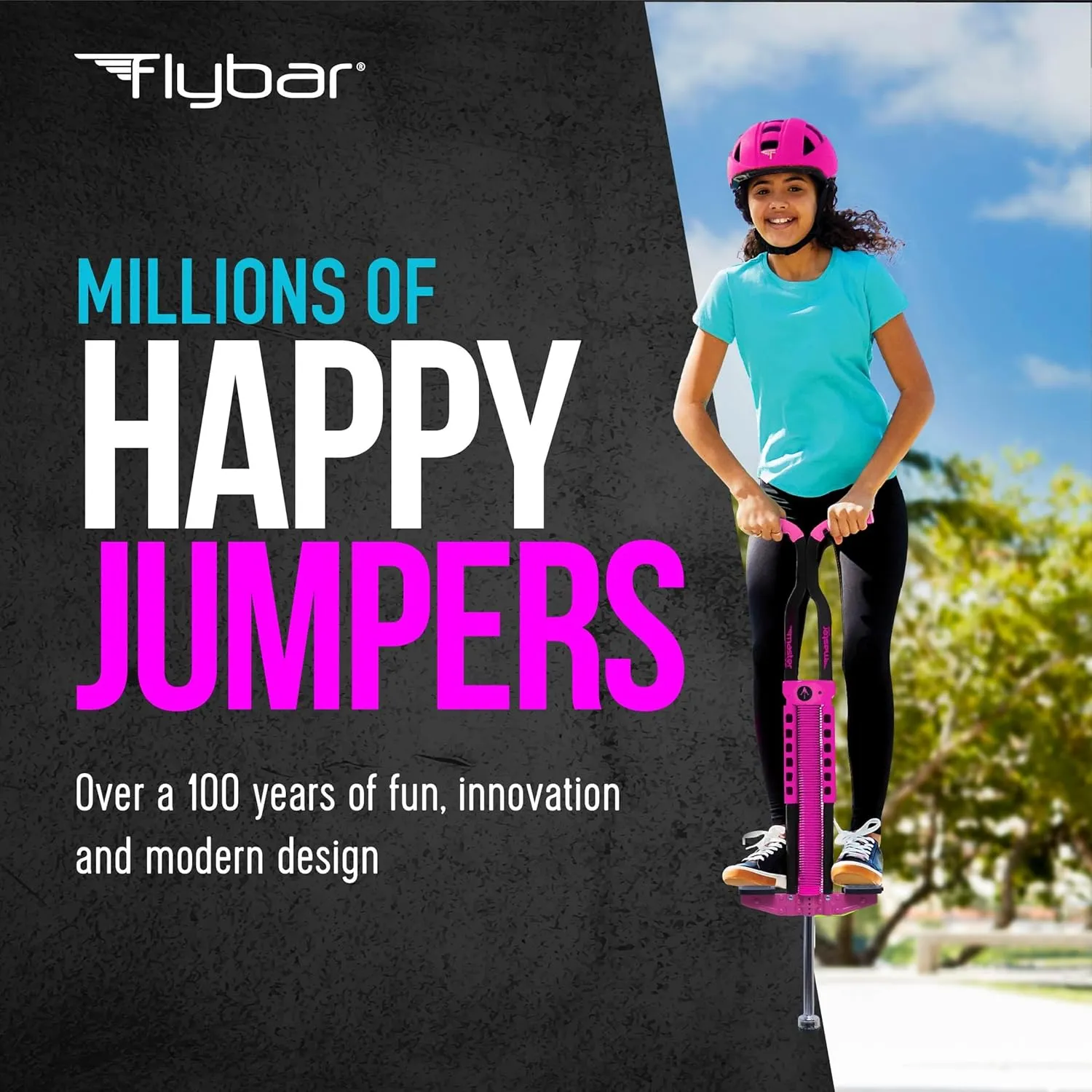 Flybar Master Pogo Stick, Ages 9 , 80 to 160 lbs, Easy Grip Handles, Anti-Slip Pegs, Outdoor Toys for Boys Girls, Outside Toys for Kids, Teens Tweens