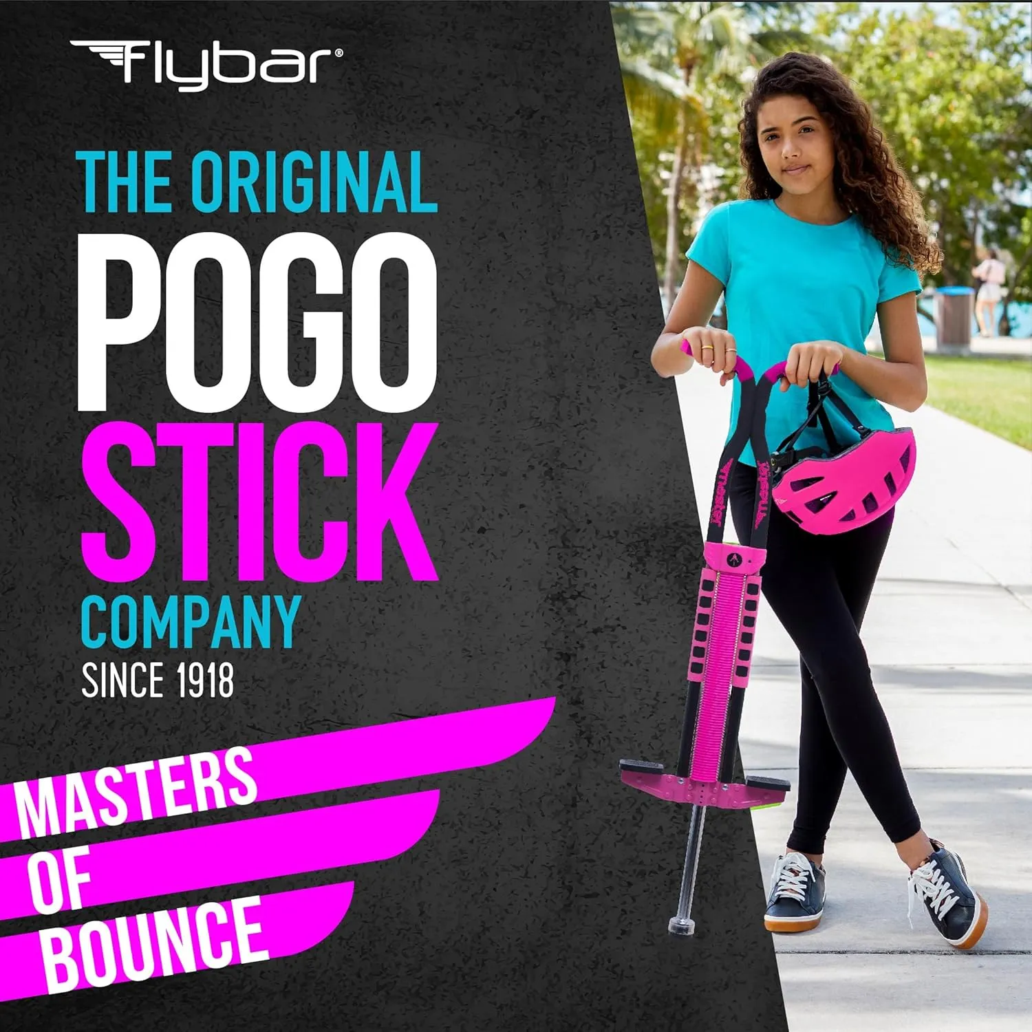 Flybar Master Pogo Stick, Ages 9 , 80 to 160 lbs, Easy Grip Handles, Anti-Slip Pegs, Outdoor Toys for Boys Girls, Outside Toys for Kids, Teens Tweens