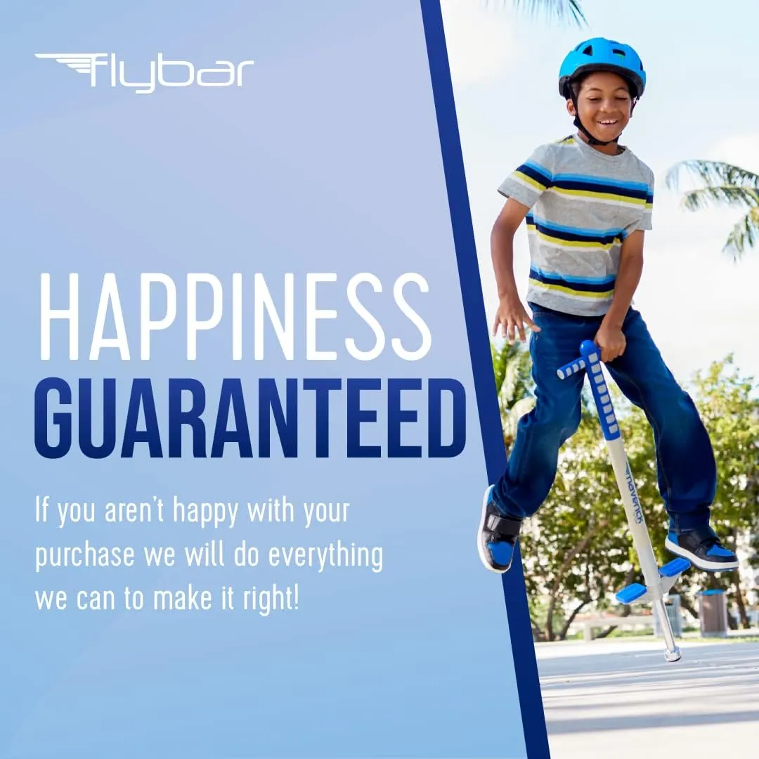 Flybar Maverick Pogo Stick for Kids Ages 5 , 40 to 80 Pounds, Perfect for Beginners, Easy Grip Handles, Anti-Slip Pegs, Outdoor Toys for Boys and Girls