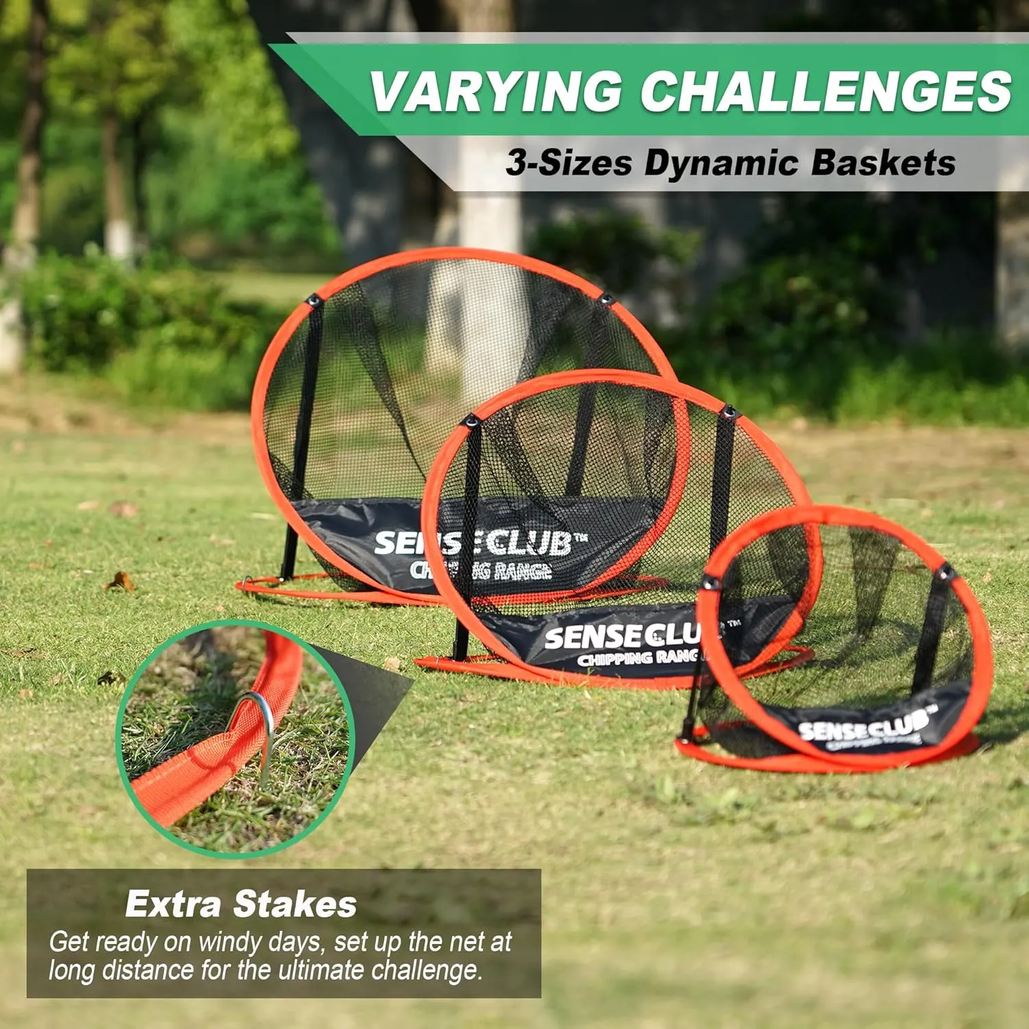 Foldable Chipping Net with Mat & Balls, Indoor Golf Practice Chipping Target, Backyard Golf Game & Gifts