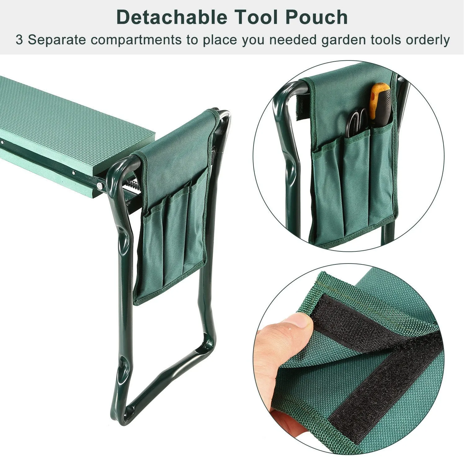 Foldable Garden Kneeler Seat Pouch