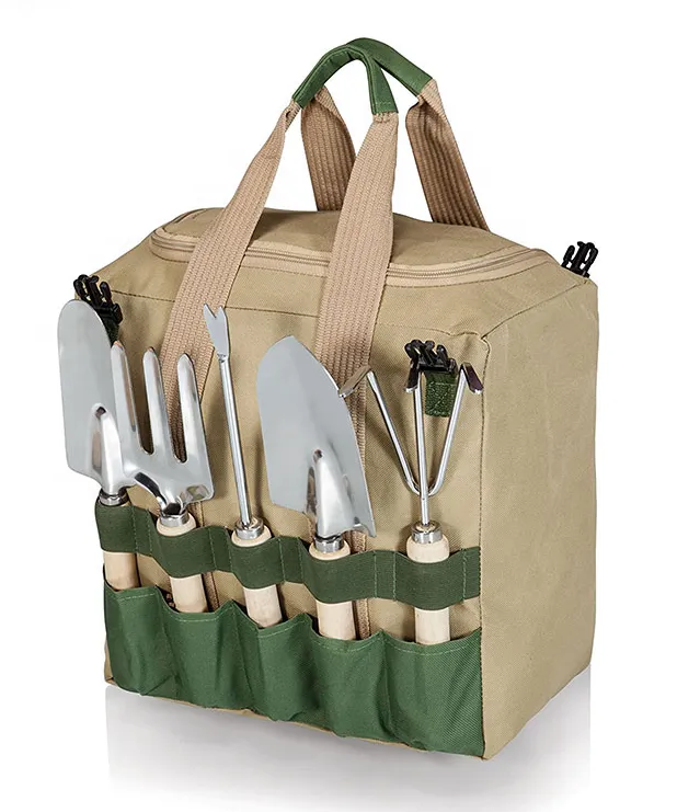 Foldable Garden Stool with 5 tools