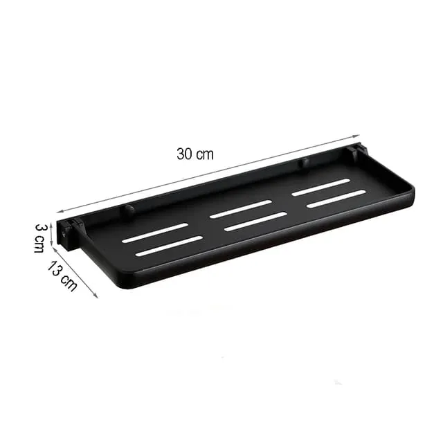 Foldable metallic multipurpose floating shelf
