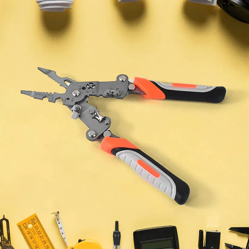 Foldable Multifunctional Wire Stripper Crimper Cable Cutter Pliers