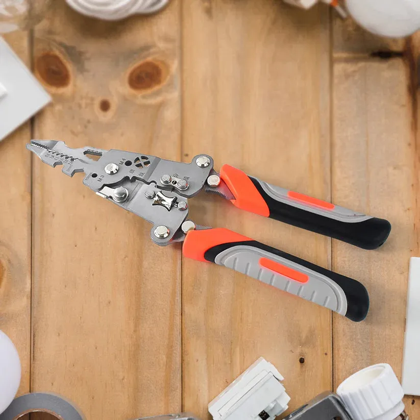 Foldable Multifunctional Wire Stripper Crimper Cable Cutter Pliers