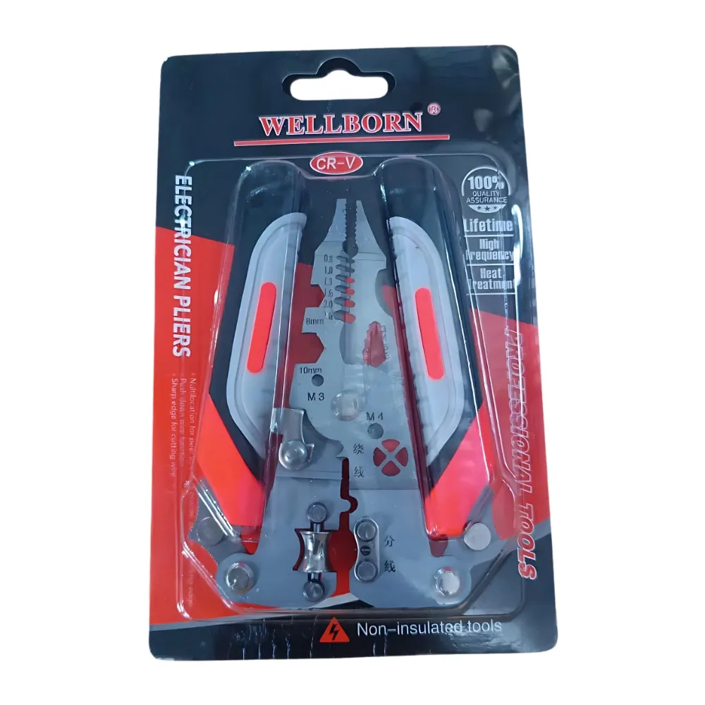 Foldable Multifunctional Wire Stripper Crimper Cable Cutter Pliers