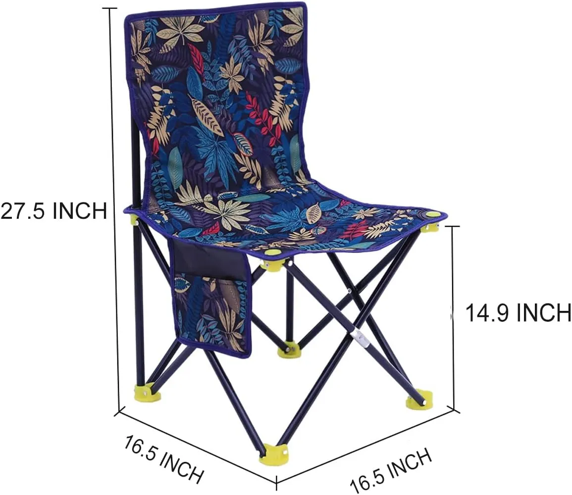 Foldable Portable Camping Table with 4 Folding Camping Chairs, Storage Net, Carrying Bag/Aluminum Beach Table for Sand, Picnic Table - 37in Length， 20in-28in Adjustable Height