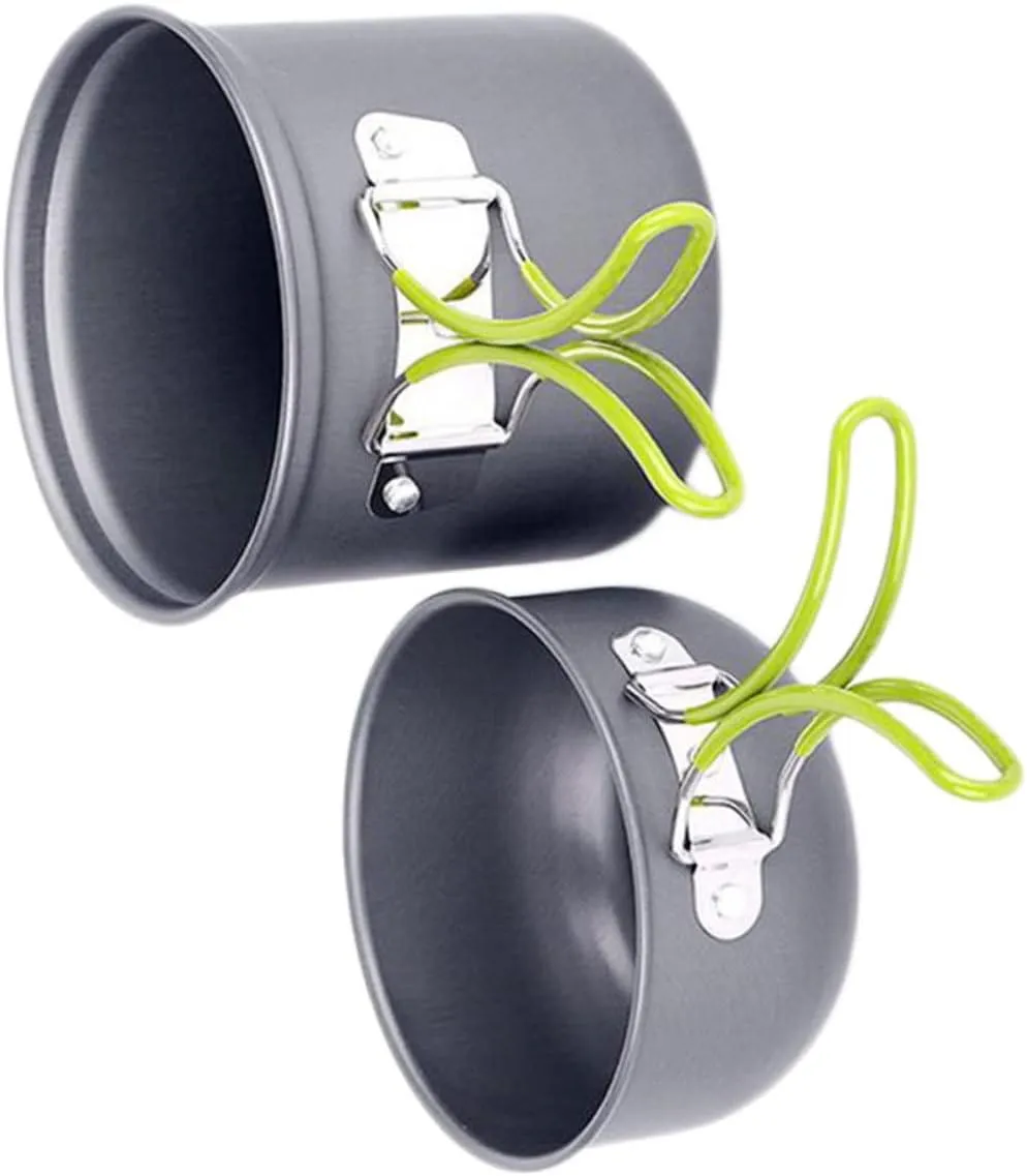 Foldable Pot Camping Cooking Pan 1 Set Cooking Supplies Lightweight Camping Utensils